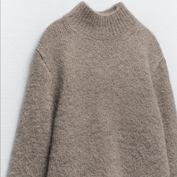 NWOT Zara Soft Touch Mock Neck Sweater - Picture 2 of 7